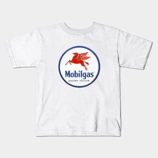 Mobilgas vintage sign Kids T-Shirt